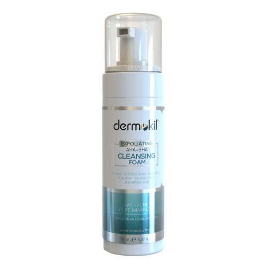 Dermokil Exfoliating Aha Bha Niacinamide Facial Cleansing Foam