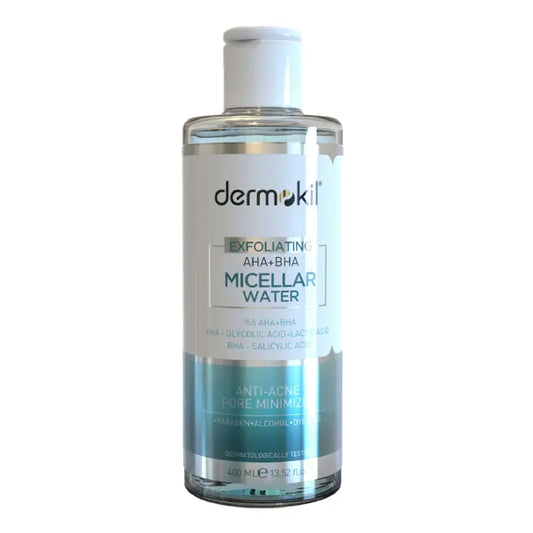 Dermokil Exfoliating Aha Bha Niacinamide Micellar Make-up Remover Water