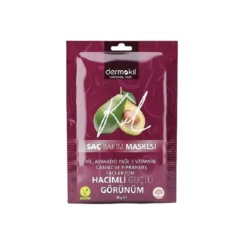 Dermokil Vegan clay avocado and vitamin E hair care mask