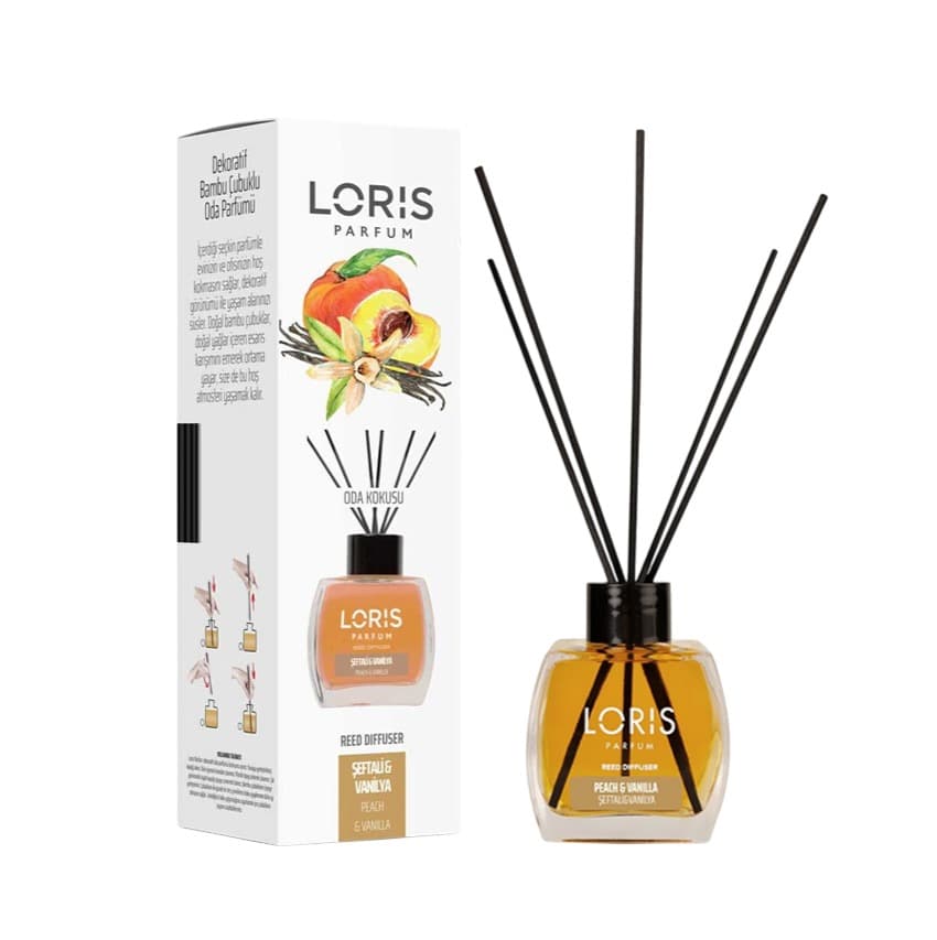 Peach & Vanilla loris reed diffuser